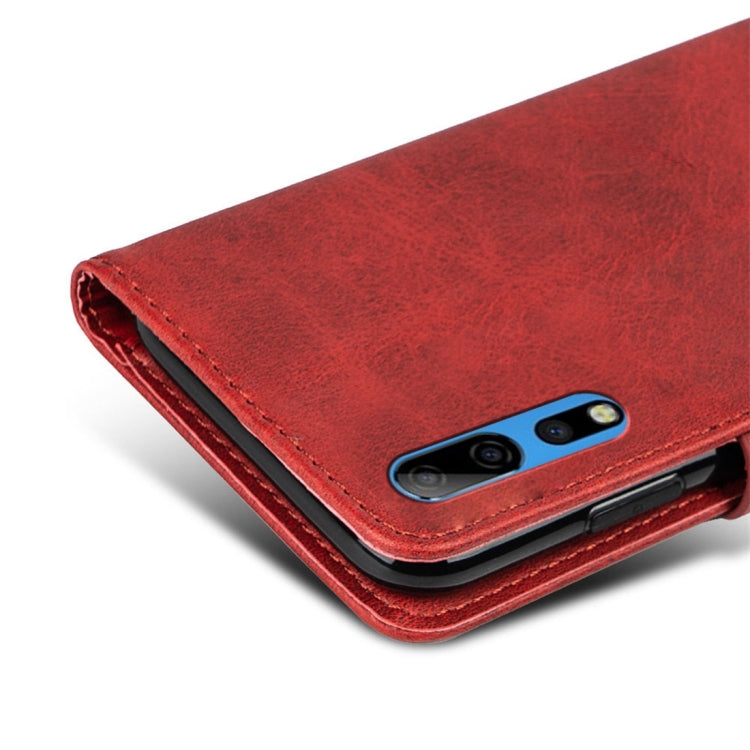 For ZTE Axon 10 Pro 5G Calfskin Texture Horizontal Flip Leather Case with Holder & Card Slots