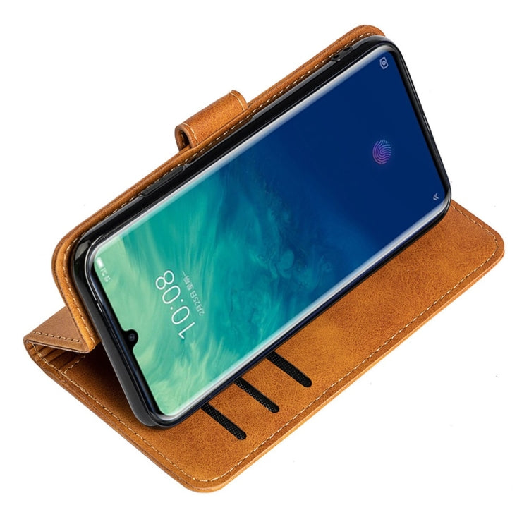 For ZTE Axon 10 Pro 5G Calfskin Texture Horizontal Flip Leather Case with Holder & Card Slots