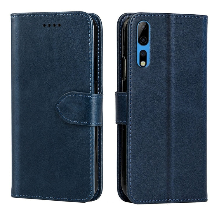For ZTE Axon 10 Pro 5G Calfskin Texture Horizontal Flip Leather Case with Holder & Card Slots