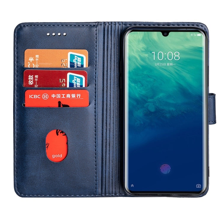 For ZTE Axon 10 Pro 5G Calfskin Texture Horizontal Flip Leather Case with Holder & Card Slots