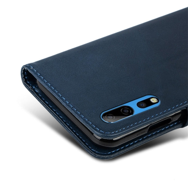 For ZTE Axon 10 Pro 5G Calfskin Texture Horizontal Flip Leather Case with Holder & Card Slots