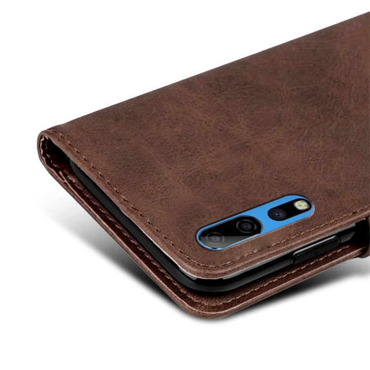 For ZTE Axon 10 Pro 5G Calfskin Texture Horizontal Flip Leather Case with Holder & Card Slots