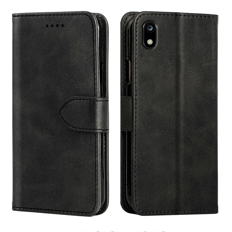 For ZTE Blade A7 (2019) Calfskin Texture Horizontal Flip Leather Case with Holder & Card Slots