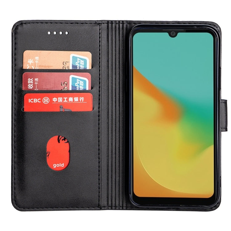 For ZTE Blade A7 (2019) Calfskin Texture Horizontal Flip Leather Case with Holder & Card Slots