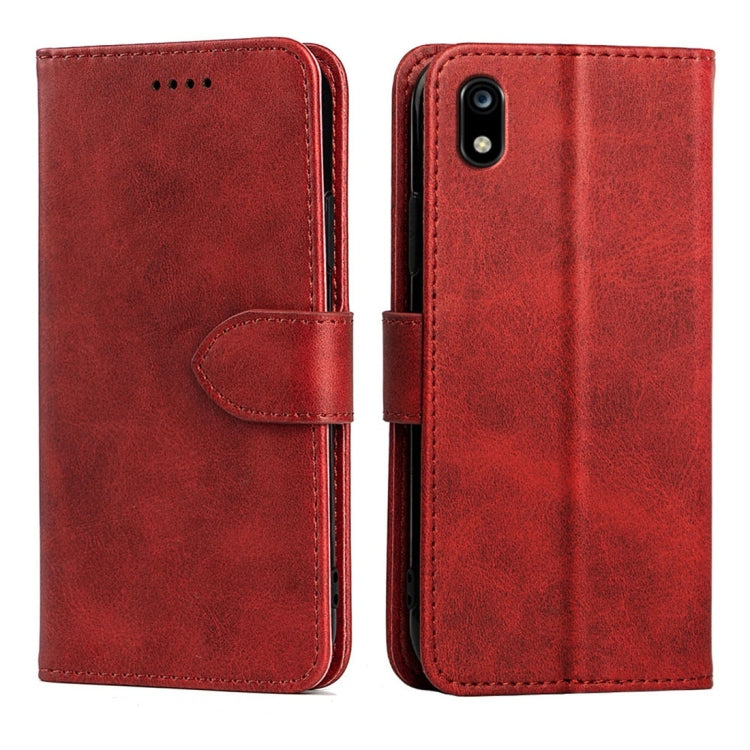 For ZTE Blade A7 (2019) Calfskin Texture Horizontal Flip Leather Case with Holder & Card Slots