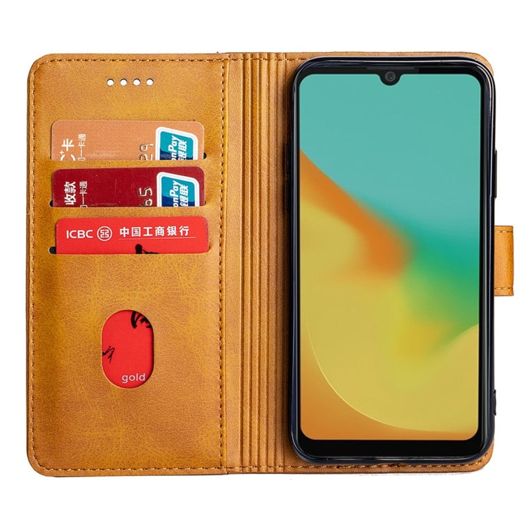 For ZTE Blade A7 (2019) Calfskin Texture Horizontal Flip Leather Case with Holder & Card Slots