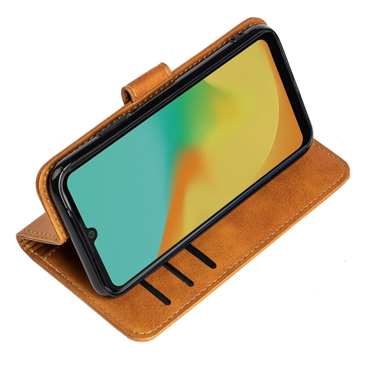 For ZTE Blade A7 (2019) Calfskin Texture Horizontal Flip Leather Case with Holder & Card Slots