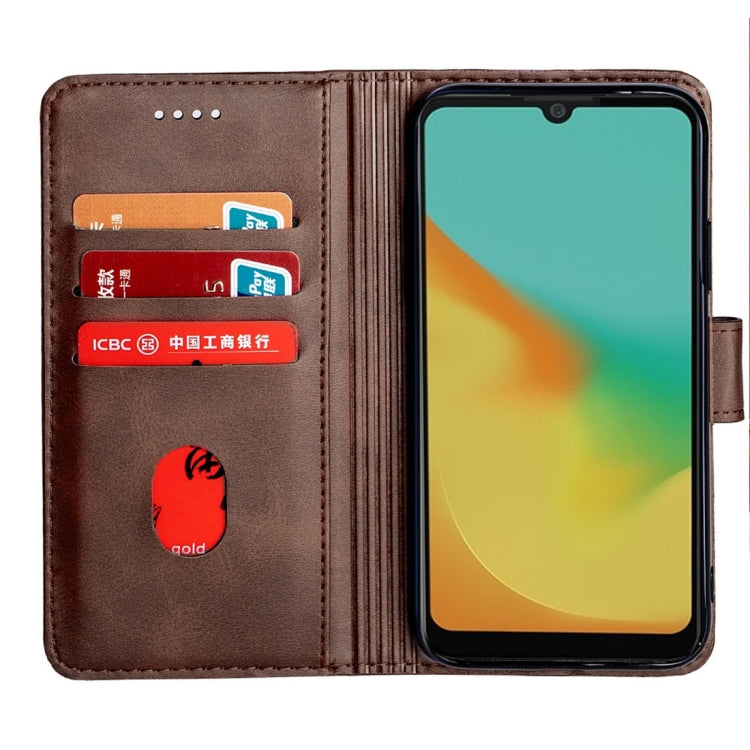 For ZTE Blade A7 (2019) Calfskin Texture Horizontal Flip Leather Case with Holder & Card Slots