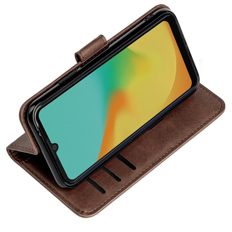 For ZTE Blade A7 (2019) Calfskin Texture Horizontal Flip Leather Case with Holder & Card Slots