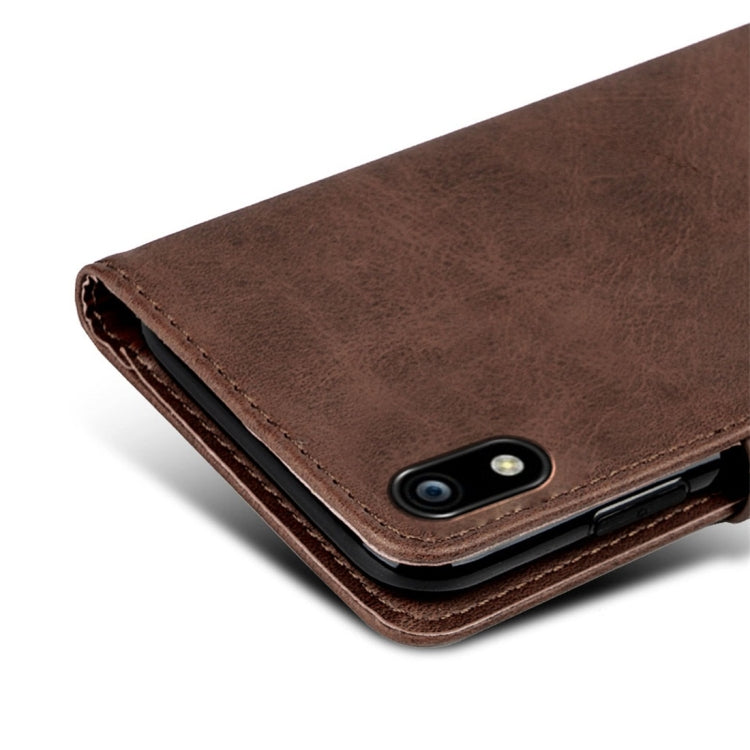 For ZTE Blade A7 (2019) Calfskin Texture Horizontal Flip Leather Case with Holder & Card Slots