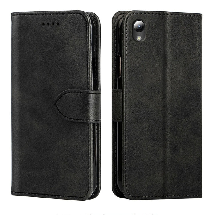 For ZTE Blade L8 Calfskin Texture Horizontal Flip Leather Case with Holder & Card Slots