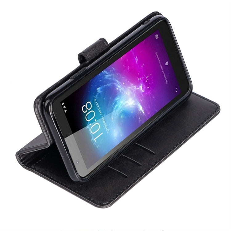 For ZTE Blade L8 Calfskin Texture Horizontal Flip Leather Case with Holder & Card Slots
