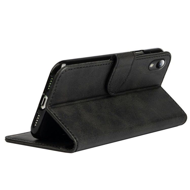 For ZTE Blade L8 Calfskin Texture Horizontal Flip Leather Case with Holder & Card Slots
