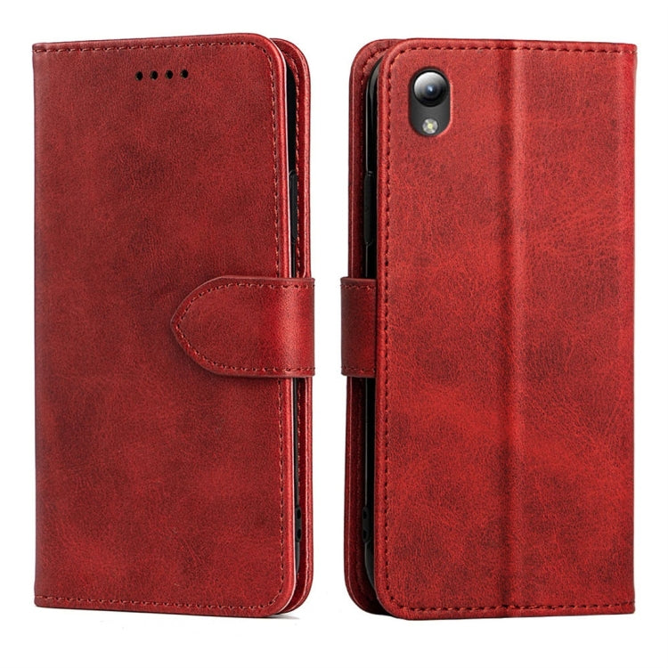 For ZTE Blade L8 Calfskin Texture Horizontal Flip Leather Case with Holder & Card Slots
