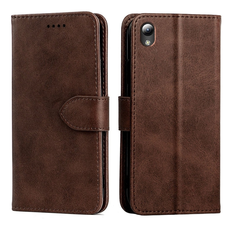 For ZTE Blade L8 Calfskin Texture Horizontal Flip Leather Case with Holder & Card Slots