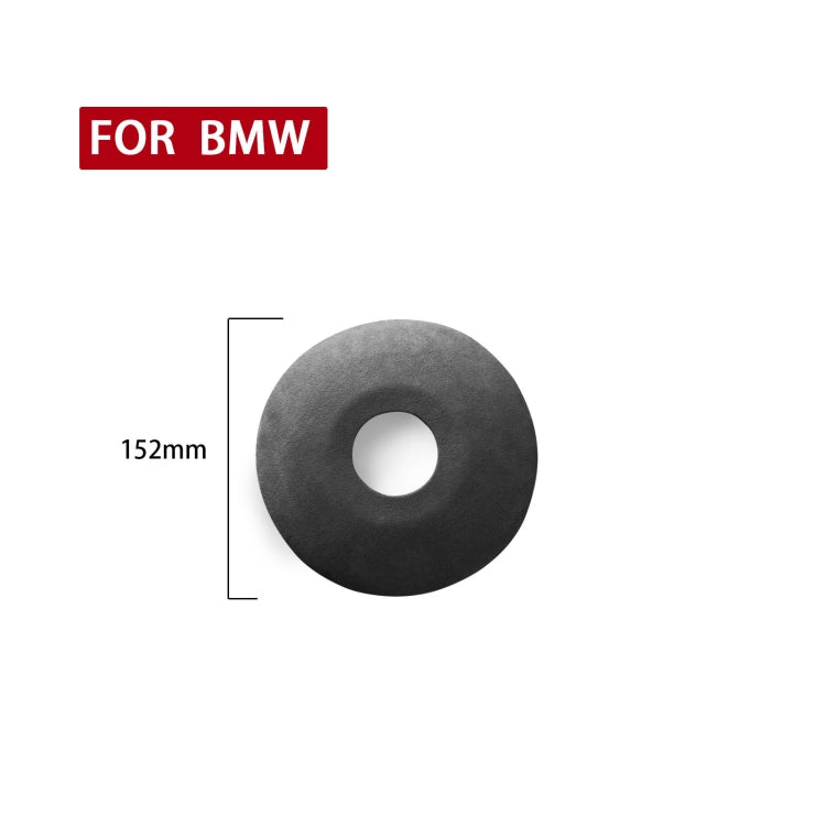 Car Suede Wrap Steering Wheel Decorative Cover for BMW M3 E46 2003-2012 / 3 Series, Left and Right Drive Universal