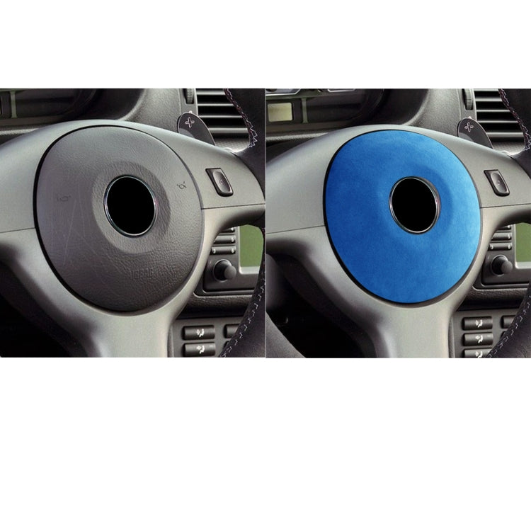 Car Suede Wrap Steering Wheel Decorative Cover for BMW M3 E46 2003-2012 / 3 Series, Left and Right Drive Universal
