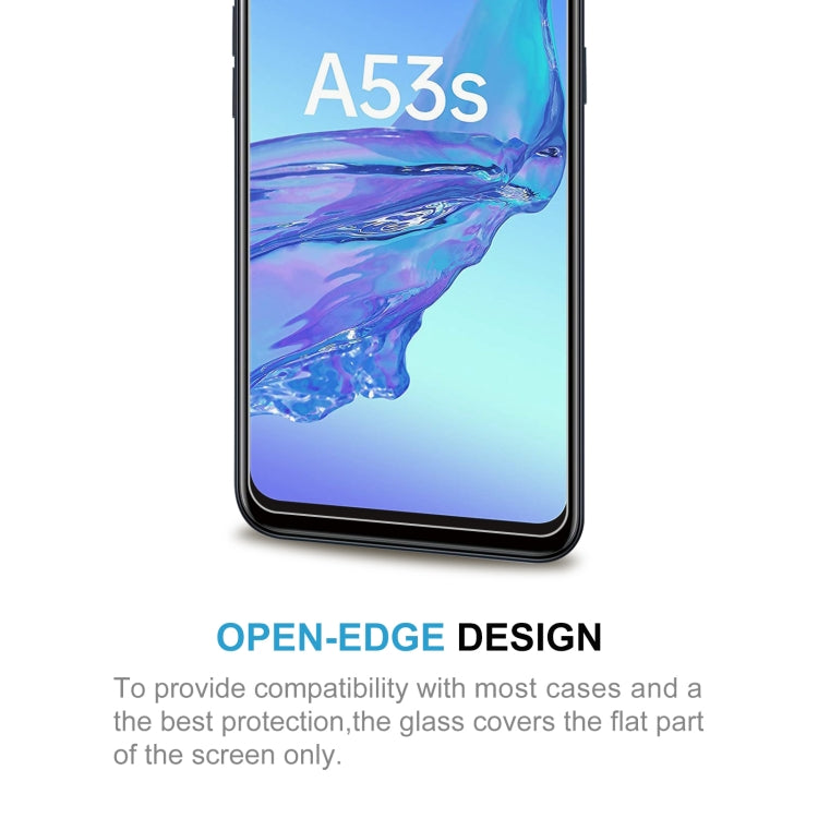 10 PCS 0.26mm 9H 2.5D Tempered Glass Film For OPPO A53s 5G