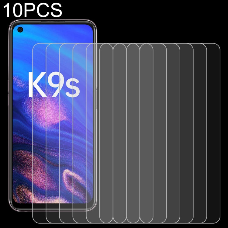10 PCS 0.26mm 9H 2.5D Tempered Glass Film For OPPO K9s / K10 Energy