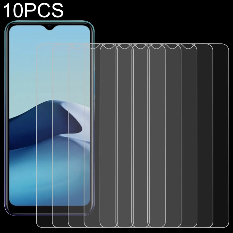 10 PCS 0.26mm 9H 2.5D Tempered Glass Film For vivo Y20 2021