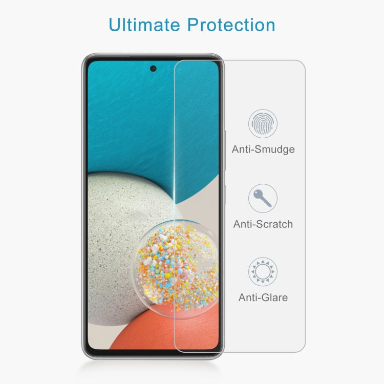 50 PCS 0.26mm 9H 2.5D Tempered Glass Film For Samsung Galaxy A53