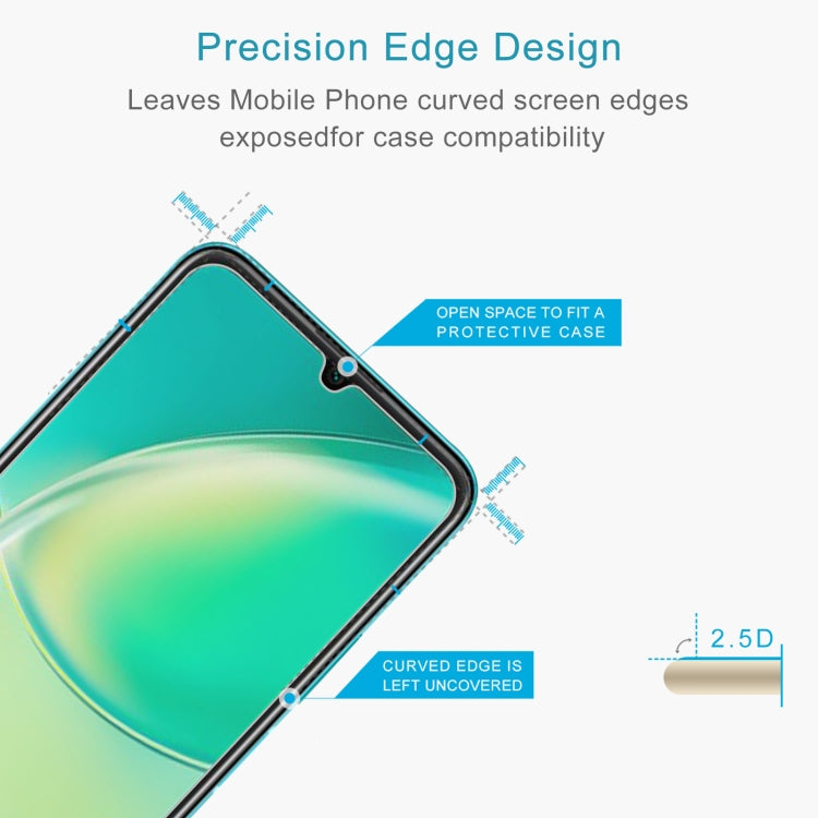 50 PCS 0.26mm 9H 2.5D Tempered Glass Film For Huawei nova Y60