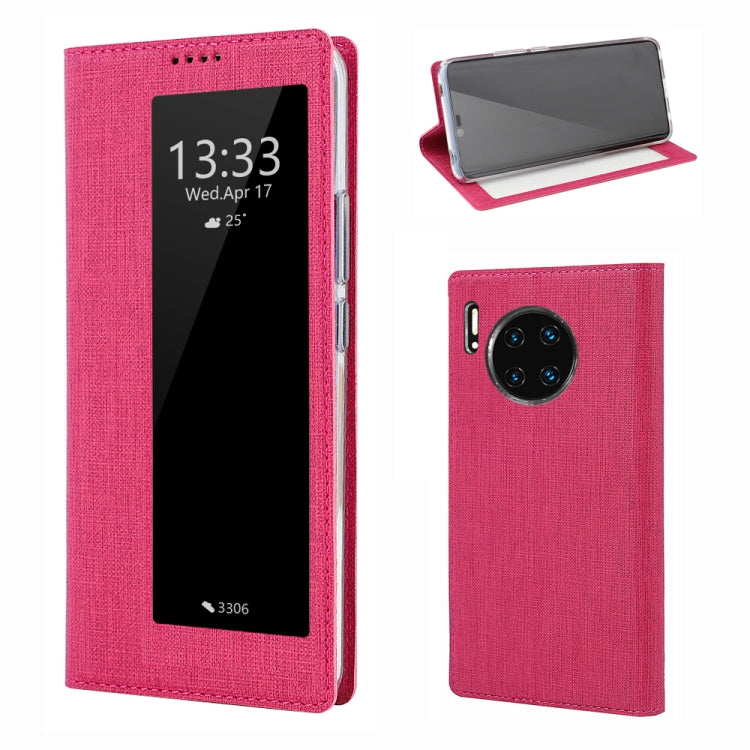For Huawei Mate 30 ViLi Smart View Window TPU + PU Horizontal Flip Protective Case with Holder & Sleep / Wake-up Function