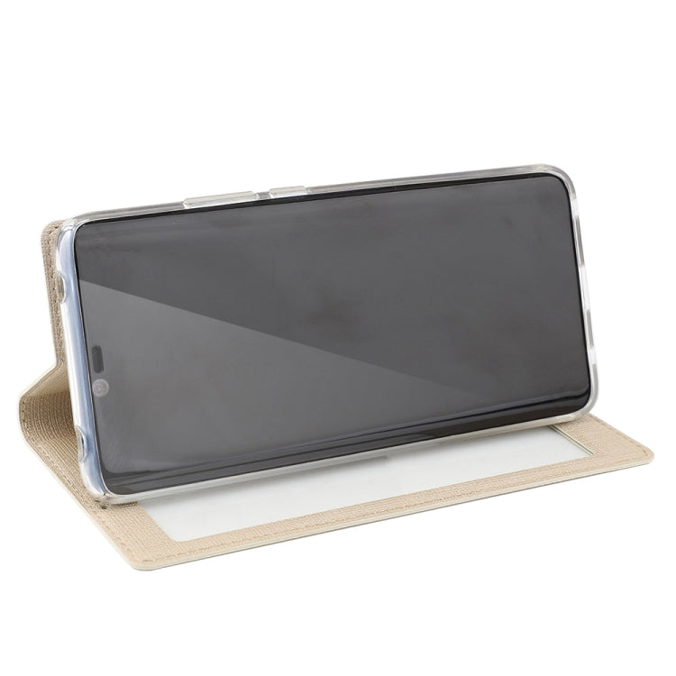 For Huawei Mate 30 ViLi Smart View Window TPU + PU Horizontal Flip Protective Case with Holder & Sleep / Wake-up Function