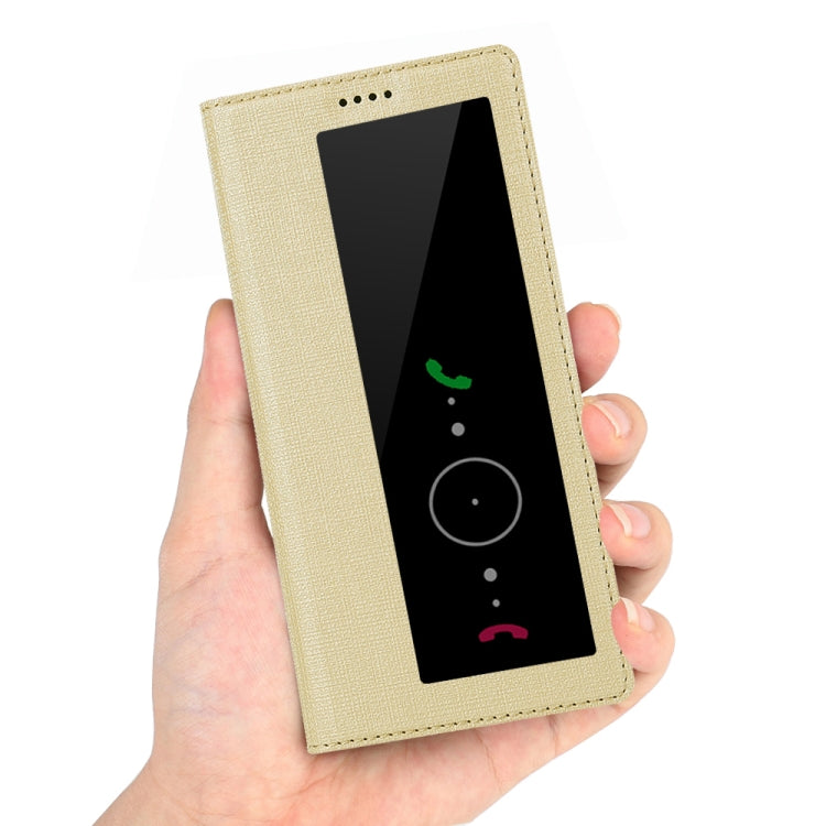 For Huawei Mate 30 ViLi Smart View Window TPU + PU Horizontal Flip Protective Case with Holder & Sleep / Wake-up Function