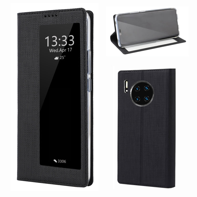 For Huawei Mate 30 ViLi Smart View Window TPU + PU Horizontal Flip Protective Case with Holder & Sleep / Wake-up Function