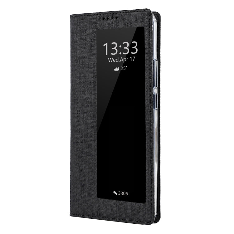 For Huawei Mate 30 ViLi Smart View Window TPU + PU Horizontal Flip Protective Case with Holder & Sleep / Wake-up Function