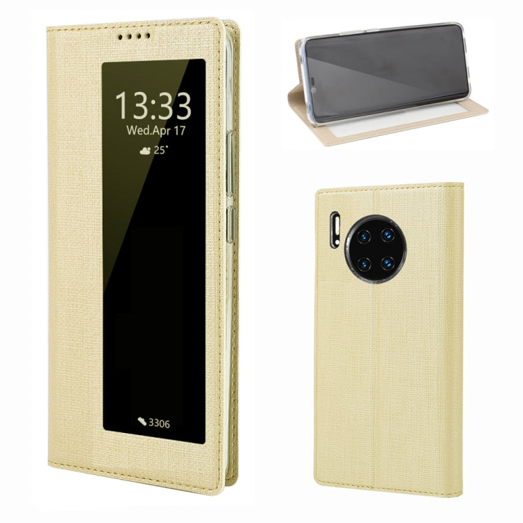 For Huawei Mate 30 Pro ViLi Smart View Window TPU + PU Horizontal Flip Protective Case with Holder & Sleep / Wake-up Function