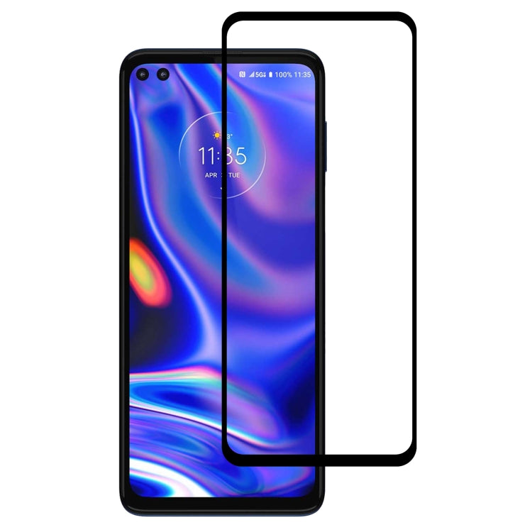 Full Glue Cover Screen Protector Tempered Glass Film For Motorola One 5G UW