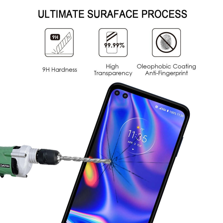 25 PCS Full Glue Cover Screen Protector Tempered Glass Film For Motorola One 5G UW