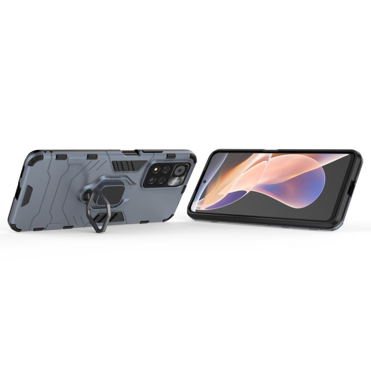 For Xiaomi Redmi Note 11 Pro / Note 11 Pro+ PC + TPU Shockproof Protective Phone Case with Magnetic Ring Holder