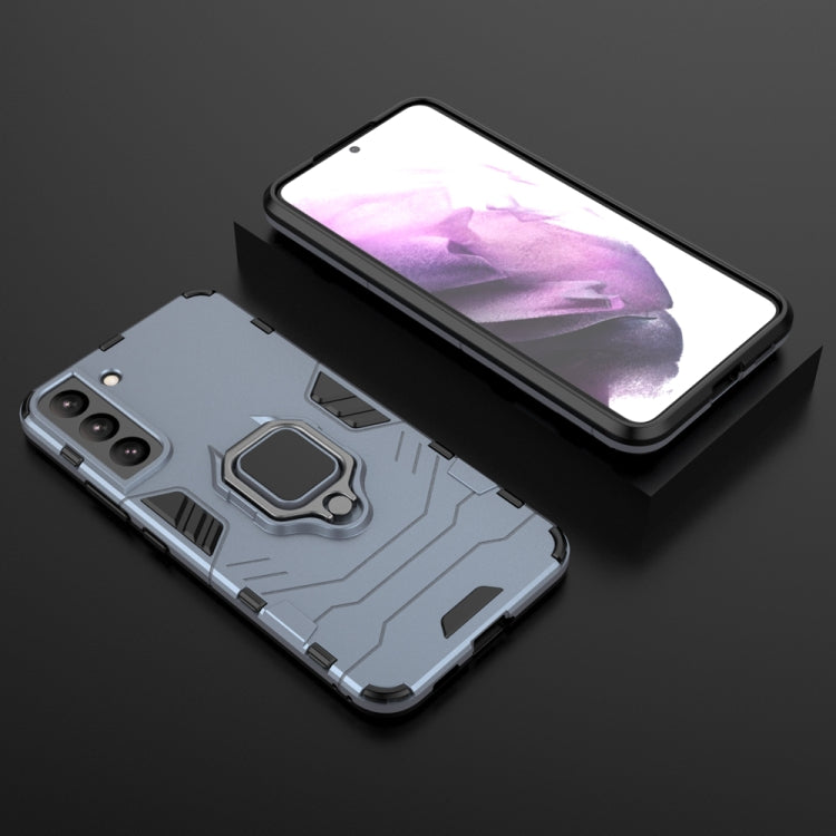 For Samsung Galaxy S22 5G PC + TPU Shockproof Protective Phone Case with Magnetic Ring Holder