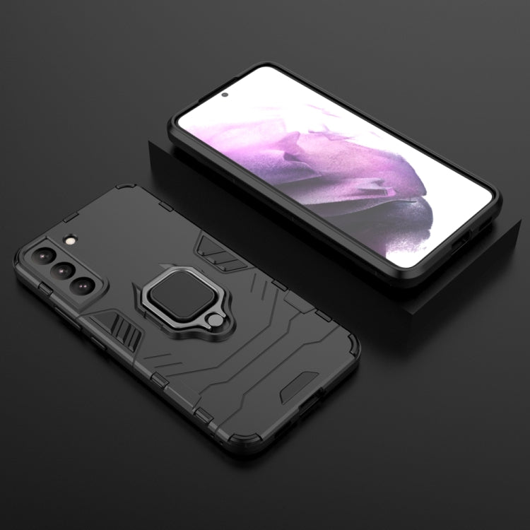 For Samsung Galaxy S22+ 5G PC + TPU Shockproof Protective Phone Case with Magnetic Ring Holder