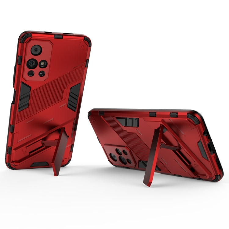 For Xiaomi Redmi Note 11 China Punk Armor 2 in 1 PC + TPU Shockproof Phone Case with Invisible Holder