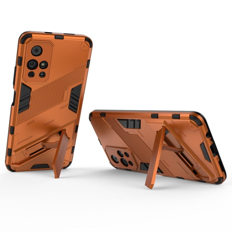 For Xiaomi Redmi Note 11 China Punk Armor 2 in 1 PC + TPU Shockproof Phone Case with Invisible Holder