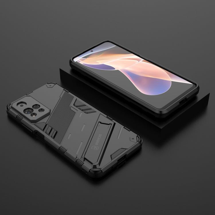 For Xiaomi Redmi Note 11 Pro / Note 11 Pro+ Punk Armor 2 in 1 PC + TPU Shockproof Phone Case with Invisible Holder