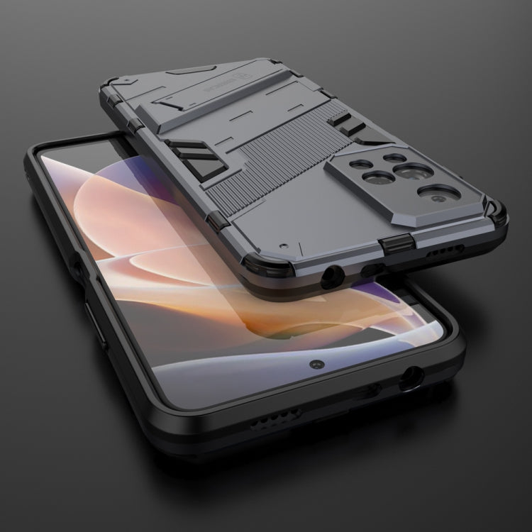 For Xiaomi Redmi Note 11 Pro / Note 11 Pro+ Punk Armor 2 in 1 PC + TPU Shockproof Phone Case with Invisible Holder