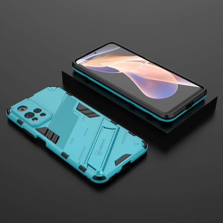 For Xiaomi Redmi Note 11 Pro / Note 11 Pro+ Punk Armor 2 in 1 PC + TPU Shockproof Phone Case with Invisible Holder