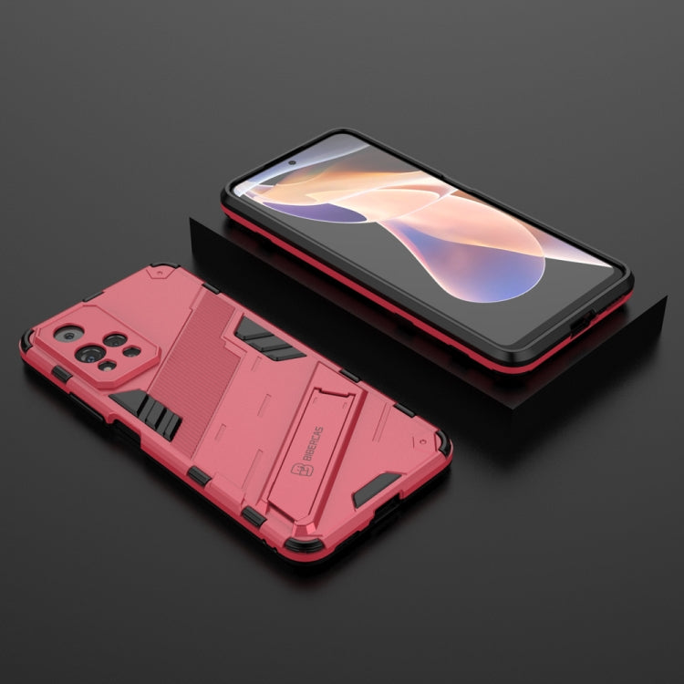 For Xiaomi Redmi Note 11 Pro / Note 11 Pro+ Punk Armor 2 in 1 PC + TPU Shockproof Phone Case with Invisible Holder