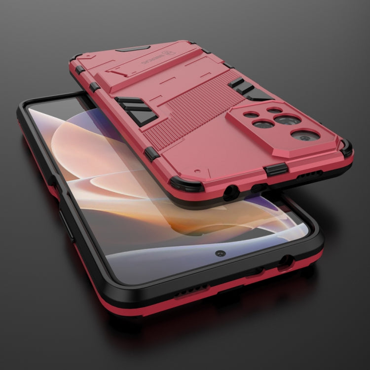 For Xiaomi Redmi Note 11 Pro / Note 11 Pro+ Punk Armor 2 in 1 PC + TPU Shockproof Phone Case with Invisible Holder