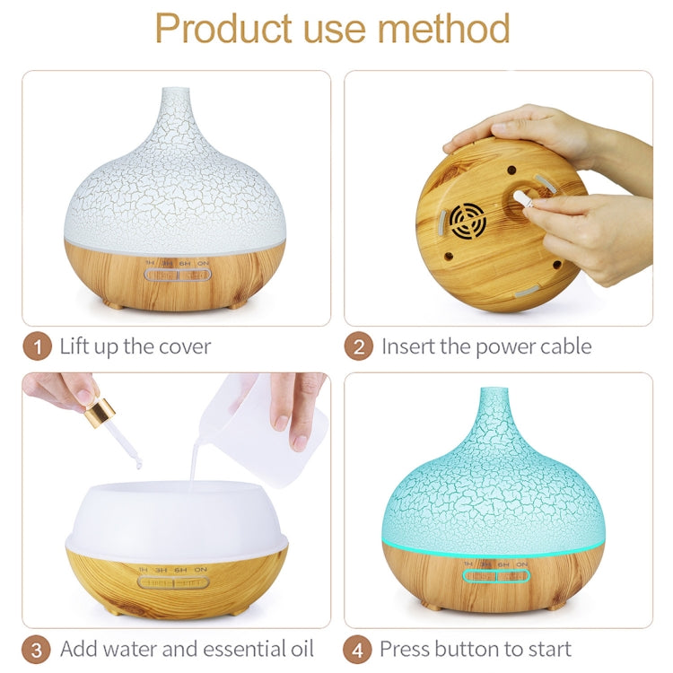 Creative Essential Oil Aromatherapy Machine Crack Ultrasonic Humidifier Mute Atomizer Automatic Alcohol Sprayer, Plug Specification:AU Plug