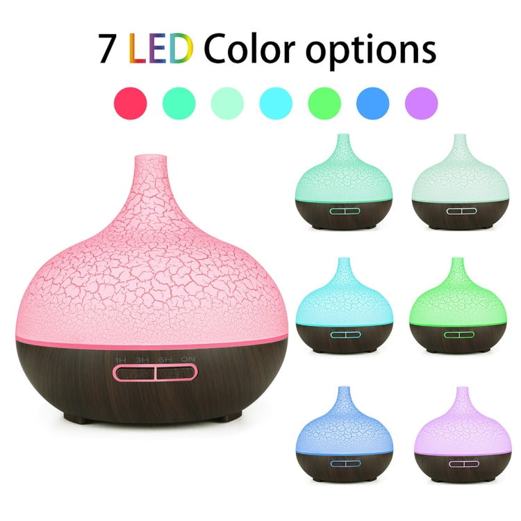 Creative Essential Oil Aromatherapy Machine Crack Ultrasonic Humidifier Mute Atomizer Automatic Alcohol Sprayer, Plug Specification:US Plug