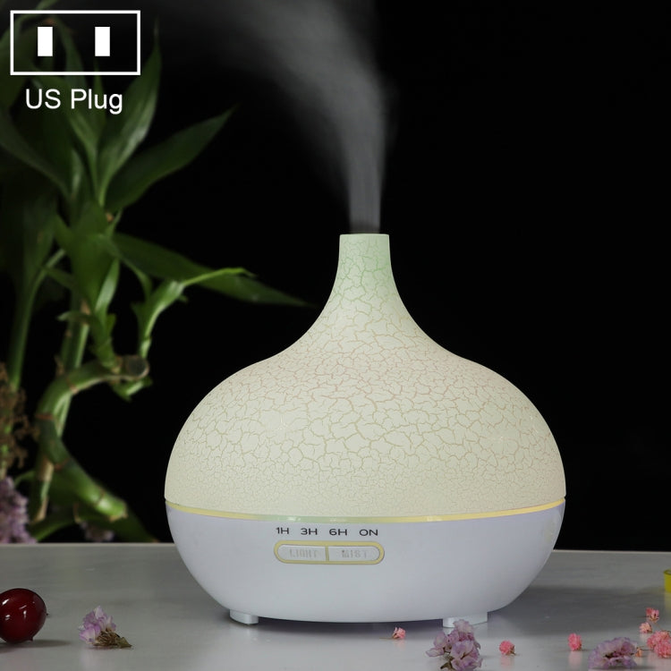 Creative Essential Oil Aromatherapy Machine Crack Ultrasonic Humidifier Mute Atomizer Automatic Alcohol Sprayer, Plug Specification:US Plug