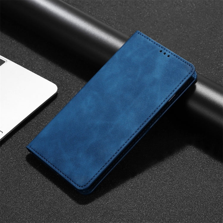 For Xiaomi Redmi Note 11 Skin Feel Magnetic Horizontal Flip Leather Phone Case with Holder & Card Slots
