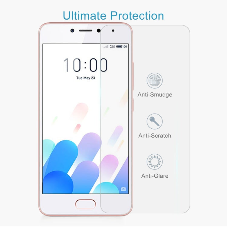 0.26mm 9H 2.5D Tempered Glass Film For Meizu M5c