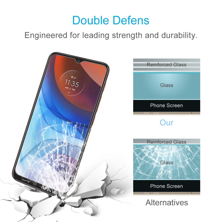 10 PCS 0.26mm 9H 2.5D Tempered Glass Film For Motorola Moto E7i Power